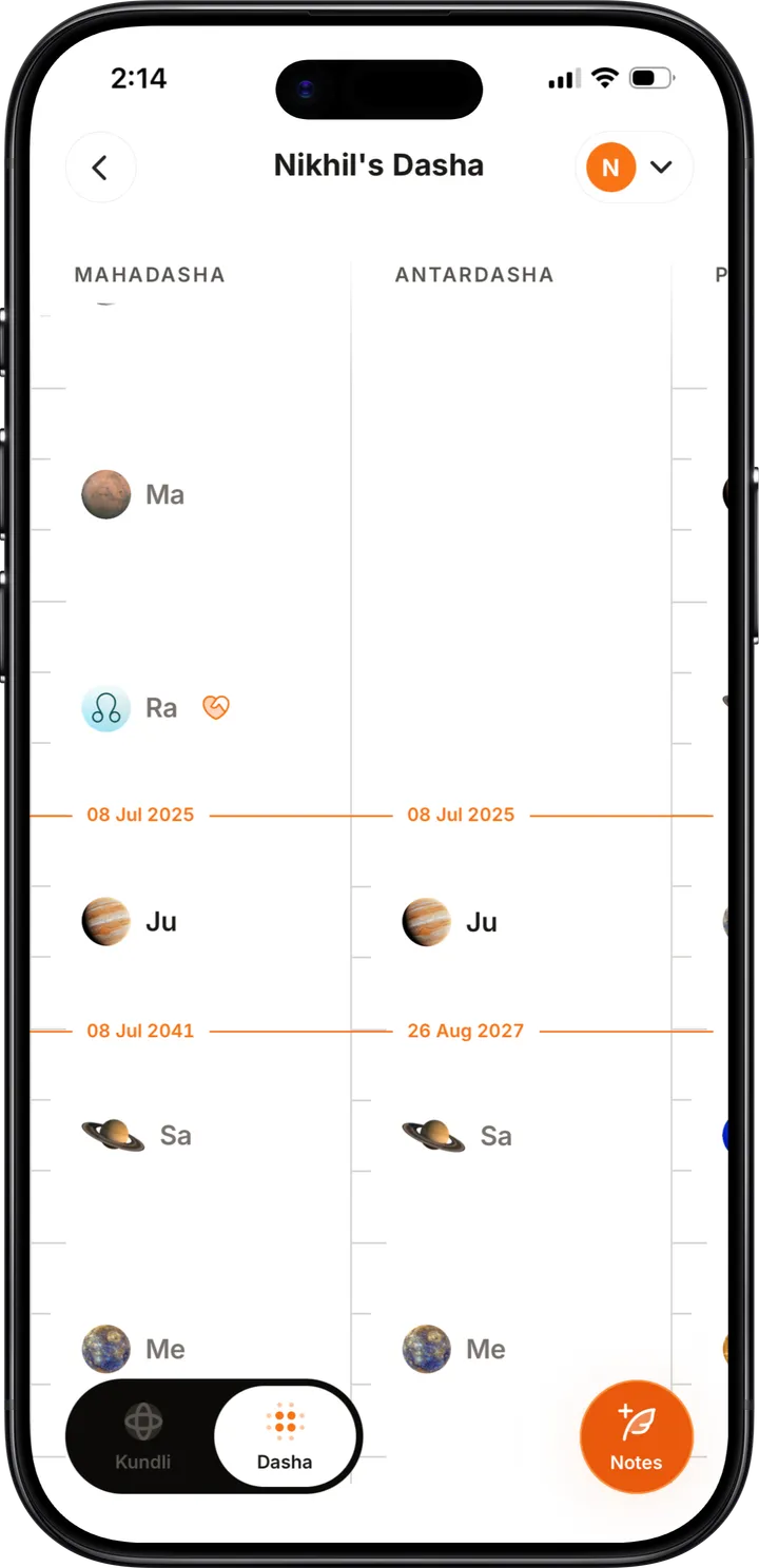 Vaya dasha screen