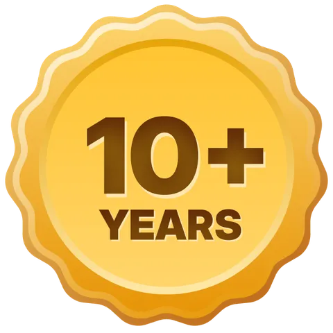10+ years