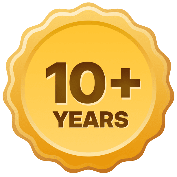 10+ years